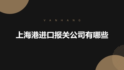 上海港進(jìn)口報(bào)關(guān)公司有哪些?_上海報(bào)關(guān)公司推薦